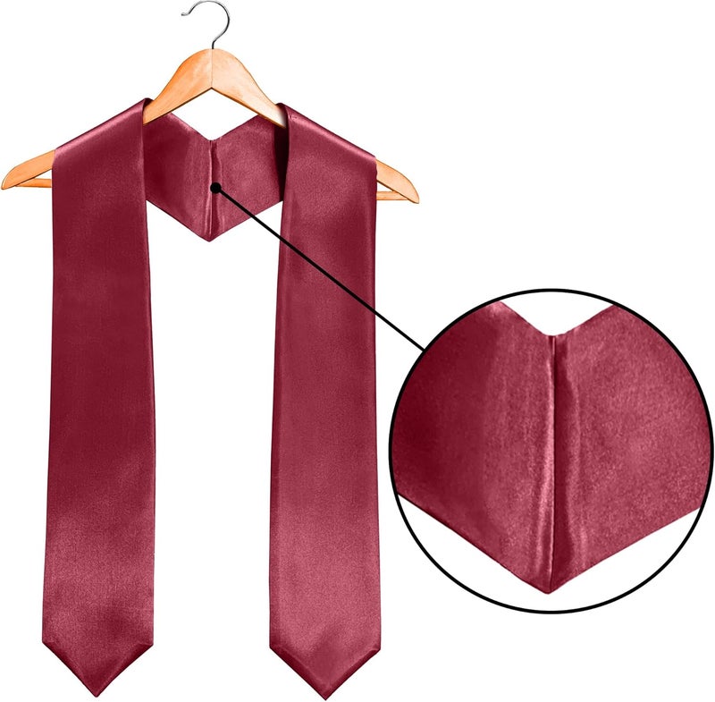 TngHui Store Plain Graduation Stole 60” Long Rich In Color & Customization Is Acceptable - Image 3